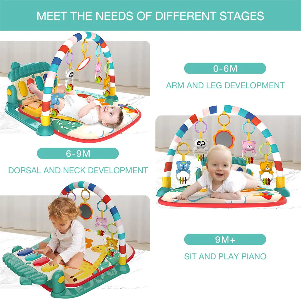 Baby Play Mat Baby Play Gym Funny Play Piano Tummy Time Baby Activity Gym Mat