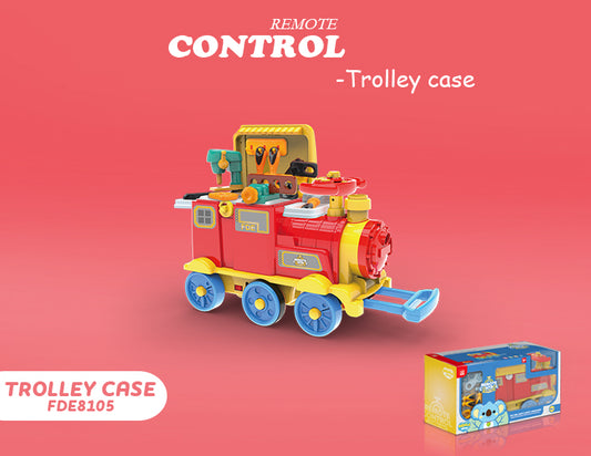 Royal Remote Control Ride On Train Trolley Case Kitchen Barbecue set (Multi-Color) (Big Size)