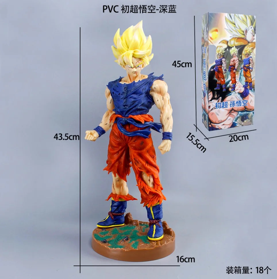 New Giant Vegeta Goku Super Sayian DBZ 43.5 cm Dragon Ball