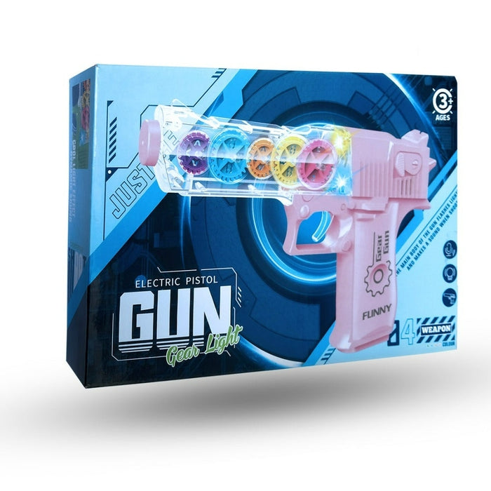 Lights Multi Musical Blaster with Moving Gears Concept Gun Toys with Colourful Flashing Light and Music toy for kids- Toy ( Colour may vary )