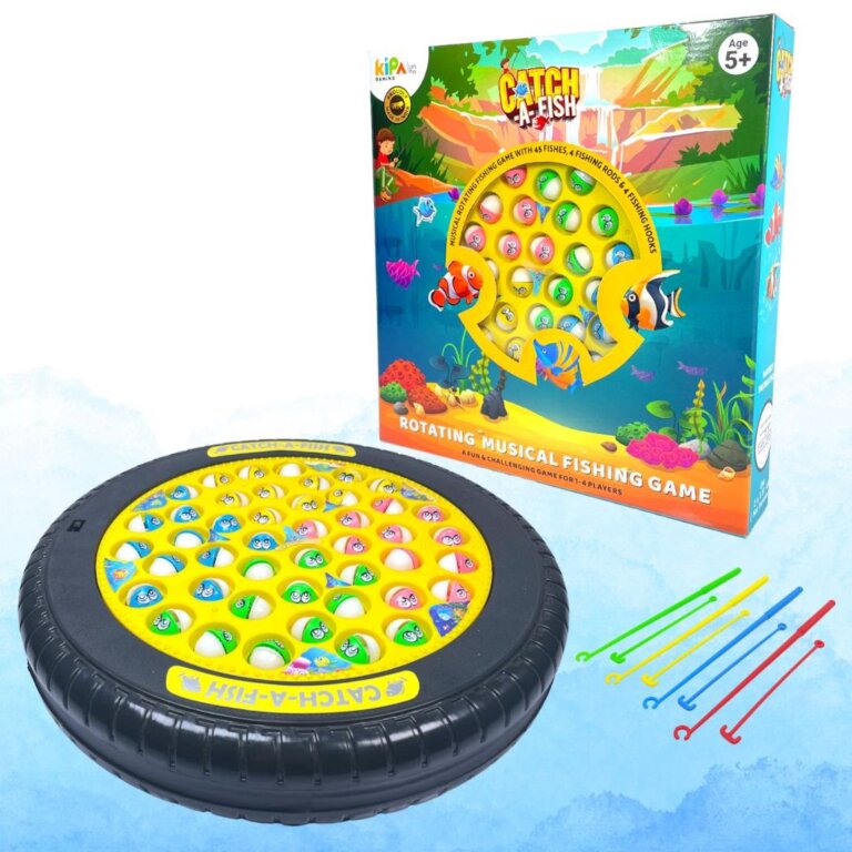 Catch A Fish Toy Musical Fishing Game (Active Play for Kids) – Beeurcraft