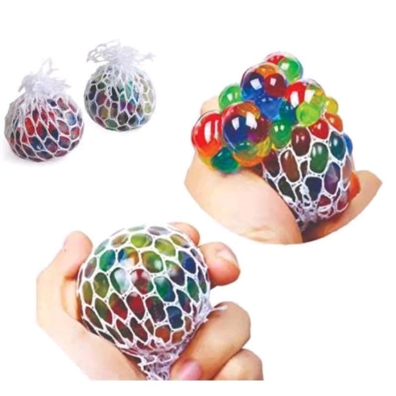 Mesh Squishy Fidget Toy Ball (Anti Stress Anxiety Toy) - 1 pc