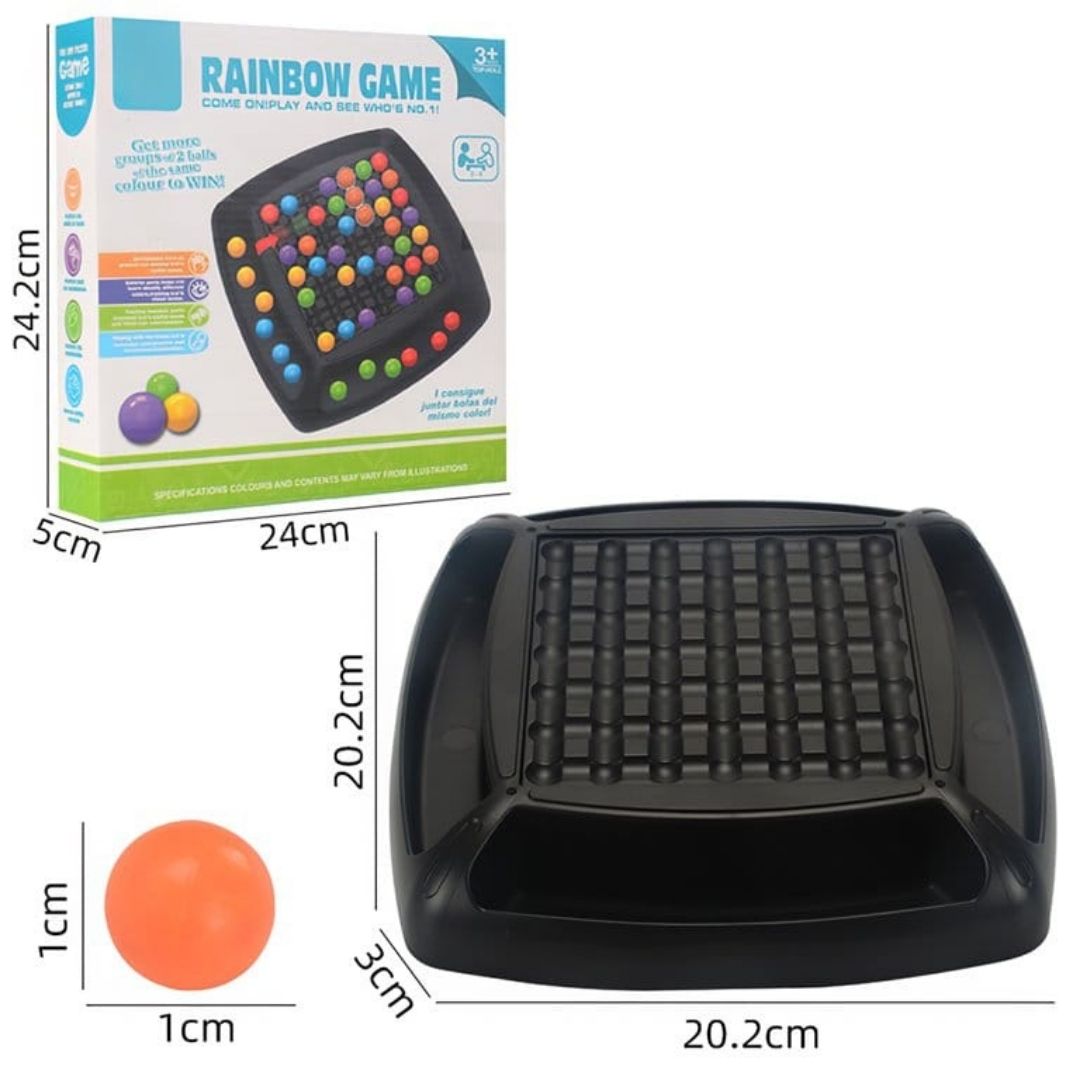 Rainbow Bead Game for Kids Puzzle Magic Chess Board Game Rainbow Ball Matching Game