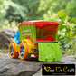 Cartoon Container Toy Truck (with Opening Back Cover)