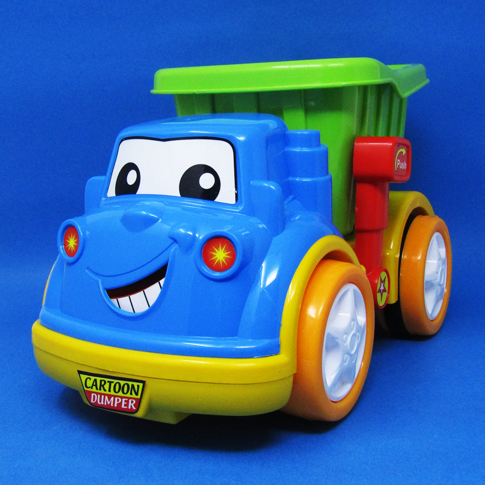Cartoon Dumper Toy (Press the Lever to Tilt the Cargo Bed)