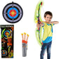Glow light Led Archery Set with Targets, Suction Cup Arrows and Quiver