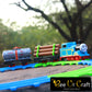 Cartoon Toy Train Set For Kids (Battery Operated) - 11 Pieces Set