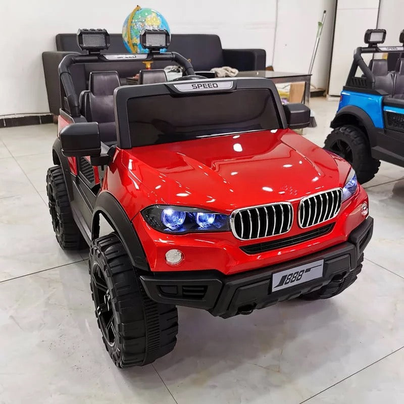Ride-On 12V BMW Rechargeable Battery-Operated Ride on Speed Jeep for Kids.